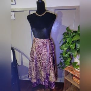 Reversible Sari Skirt